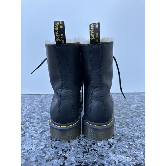 Dr. Martens Women's Serena Faux Fur-Lined Boot Black Size US 10 - Picture 4 of 11